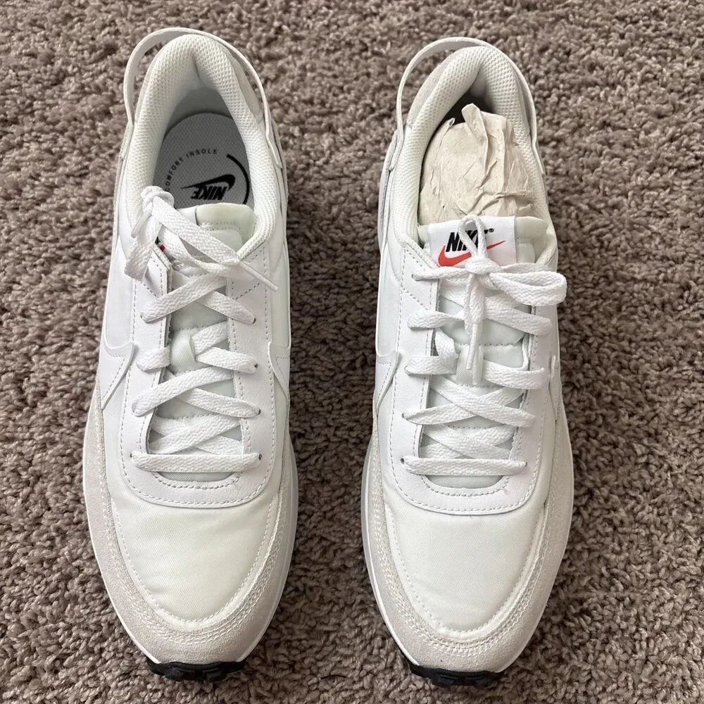 Nike Waffle Debut White Grey Comfy Casual Shoe DH9523-100 Women's Size 12 New